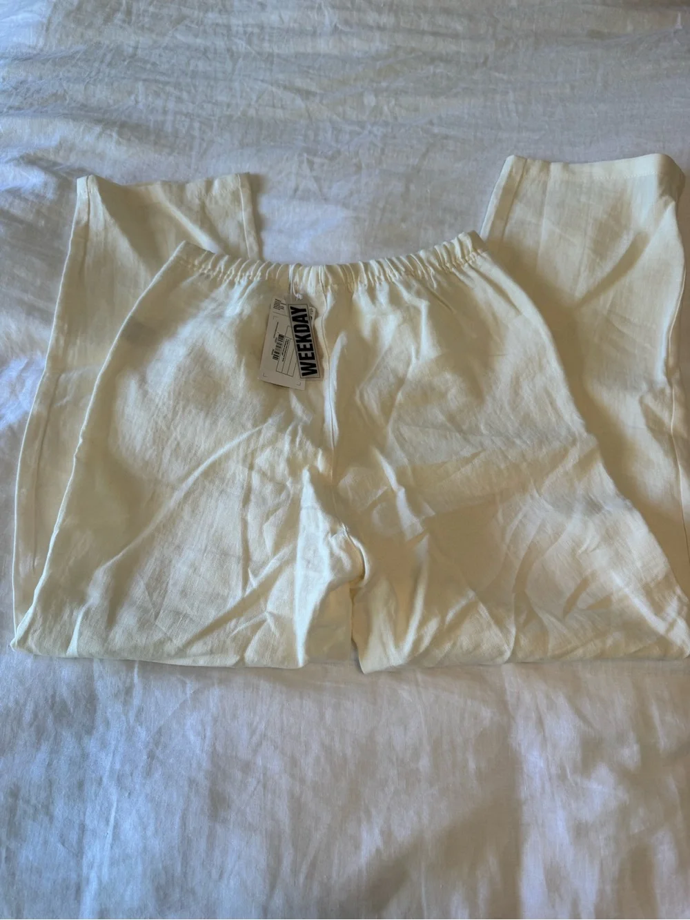 Men's Weekday Sweden Relaxed Linen Pants NEW Sz sm ASOS